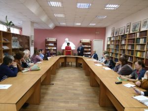 Награждение Благодарственным письмом муниципалитета библиотекаря Надежды Константиновны Горюновой
