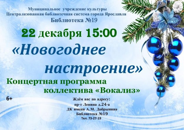 Концертная программа «Новогоднее настроение»