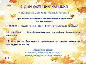 В дни осенних каникул