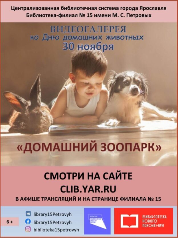 Видеогалерея «Домашний зоопарк»