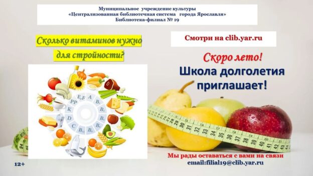 Виртуальный день информации «Сколько витаминов нужно для стройности»