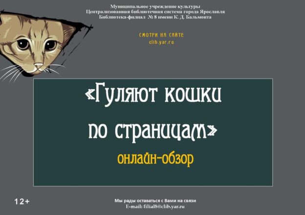 Онлайн-обзор «Гуляют кошки по страницам»
