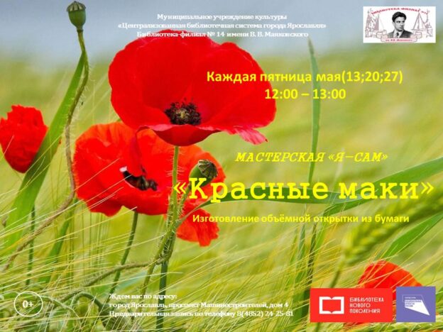 Мастер-класс «Красные маки»