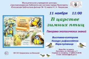 Панорама экологических знаний «В царстве зимних птиц»