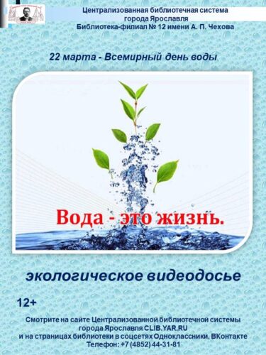 Экологическое видеодосье «Вода – это жизнь»