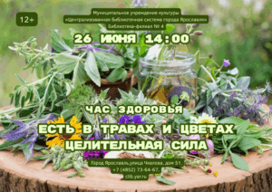 Час здоровья «Есть в травах и цветах целительная сила» 12+