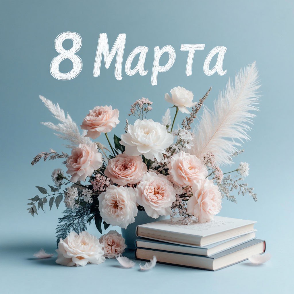 8 марта открытка